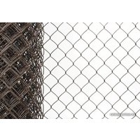 Строительная сетка Сетка-рабица в ПВХ 55х55 2.4мм 1.2x10м (коричневый)