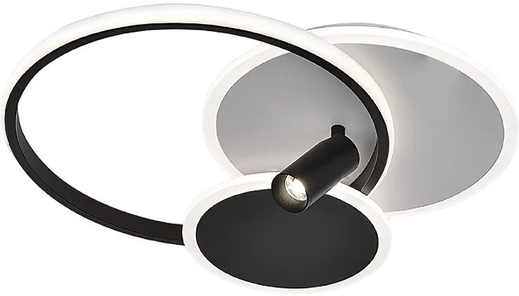 Припотолочная люстра Estares Eclipse 75W 3R 1DL-RC-480x425x130-WHITE/BLACK/WHITE-220-IP20