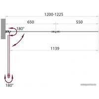 Душевая стенка BelBagno Sela-V-21-120/140-P-Cr-R (матовое стекло)