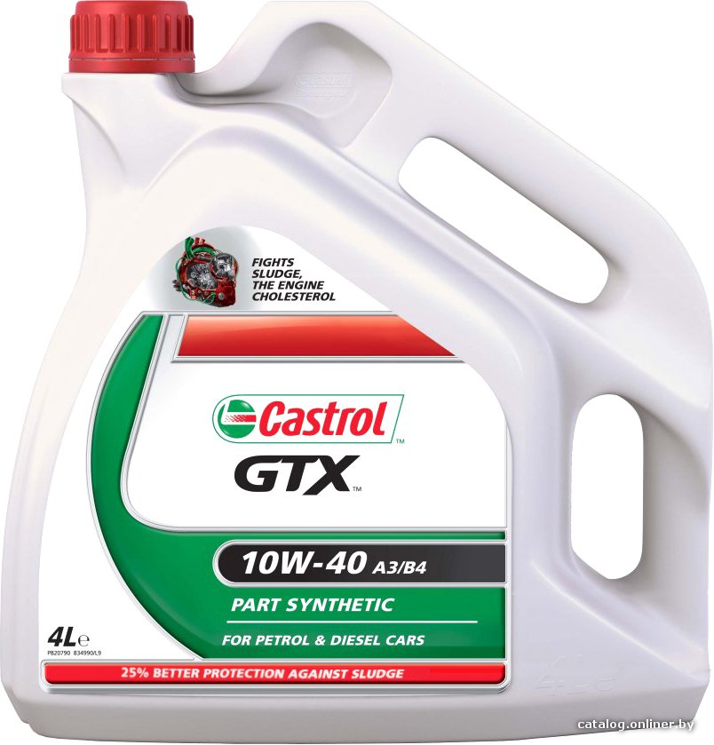 Моторное масло Castrol GTX 10W-40 A3/B4 4л