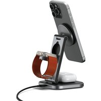 Беспроводное зарядное Satechi 3-in-1 Foldable Qi2 Wireless Charging Stand