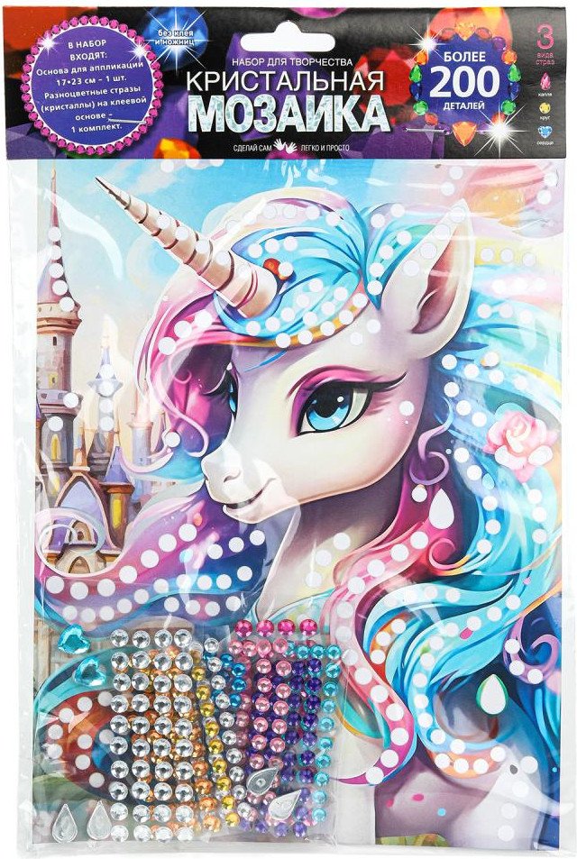 

Алмазная мозаика MultiArt Кристальная мозаика Единорог CRYST-114757