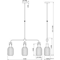 Люстра средней высоты Moderli Alina V2801-3C