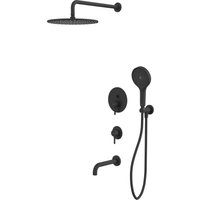 Душевая система  Whitecross Y YSET07TOPBL (черный матовый)