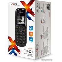 Кнопочный телефон TeXet TM-121 (черный)