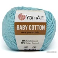 Пряжа для вязания Yarnart Baby Cotton 446 50 г 165 м (светлая бирюза)