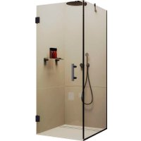 Душевой уголок MaybahGlass MGY-1303-6 (бесцветное стекло/черный)