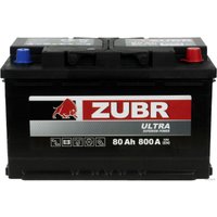 Автомобильный аккумулятор Zubr Ultra R+ Турция (80 А·ч)