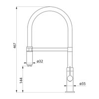Смеситель ZorG COLOS steel