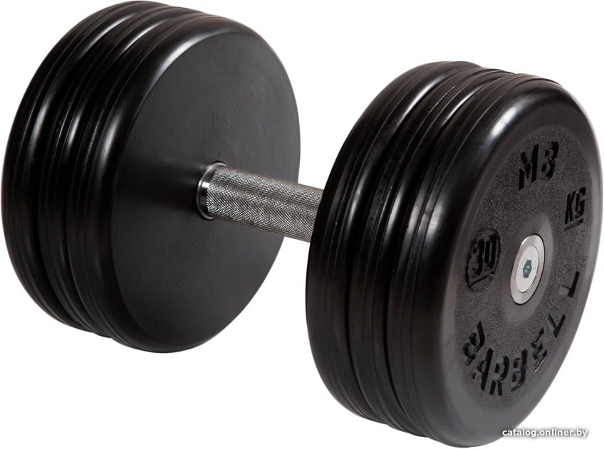 Гантель MB Barbell Классик 30 кг (вращающаяся ручка)