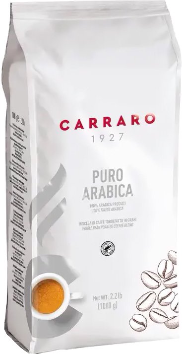 

Кофе Carraro Puro Arabica зерновой 1 кг