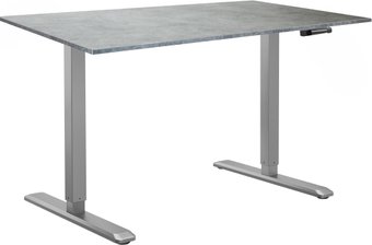 Стол с регулировкой высоты ErgoSmart Manual DESKFIT DF100 1380х800х18 мм (бетон чикаго/серый)