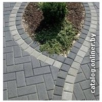 Тротуарная плитка Каменная индустрия Кирпичик СЦ (серый) [A00001]