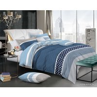 Евро комплект постельного белья Tex Republic Сатин AM Bylat (евро, 50x70 - 2 шт)