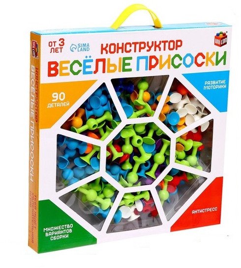 

Конструктор Unicon Веселые присоски 7706703 (90 эл)