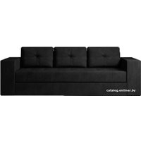 Диван Настоящая мебель Ванкувер лайт (незав. пруж. блок, рогожка, серый)