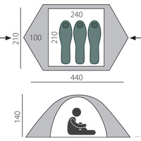 Треккинговая палатка BTrace Strong 4