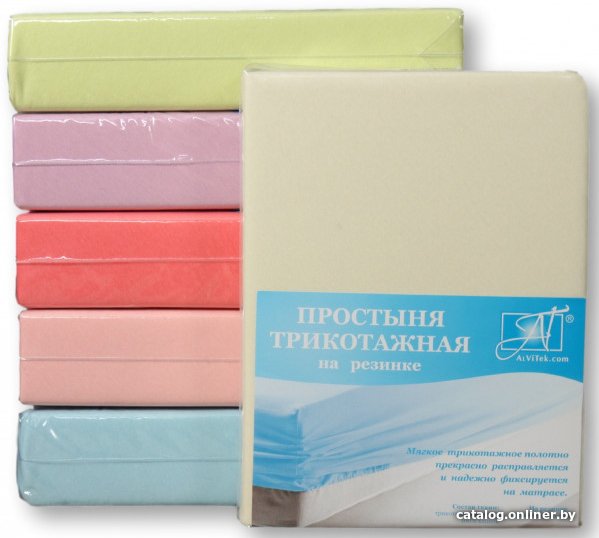 

Простыня Альвитек Трикотажная на резинке 140x200x20 ПТР-МО-140 (молочный)