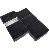 Угловой диван Лига диванов Лига-060 НПБ угол универсальный 129497 (велюр Tower 11 темно-серый)