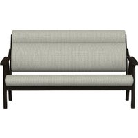 Диван Элегия Вега-10 (Scandinavia Nordic Grey, лак венге)