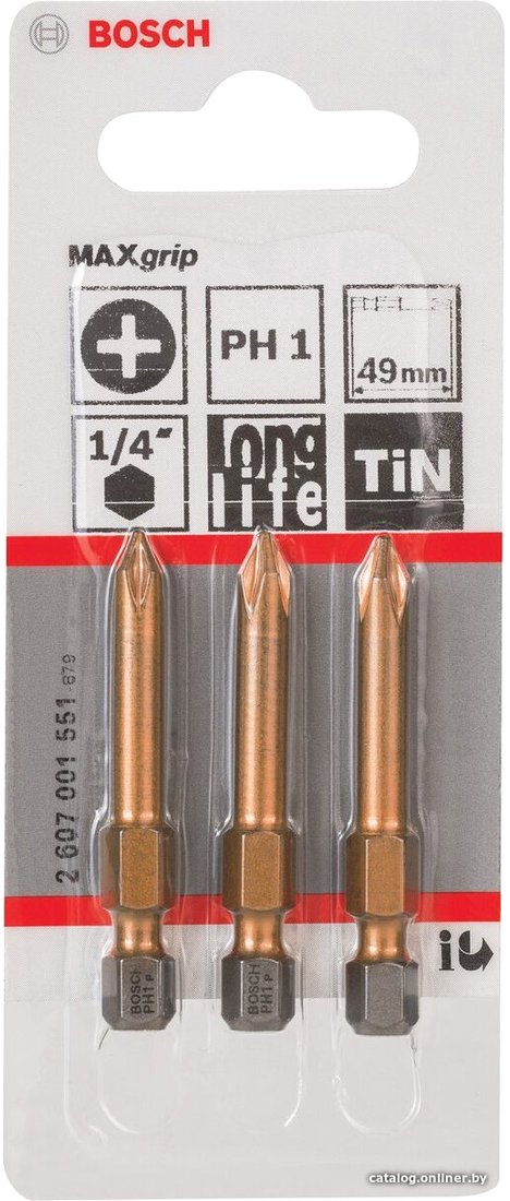 Набор бит Bosch 2607001551 3 предмета