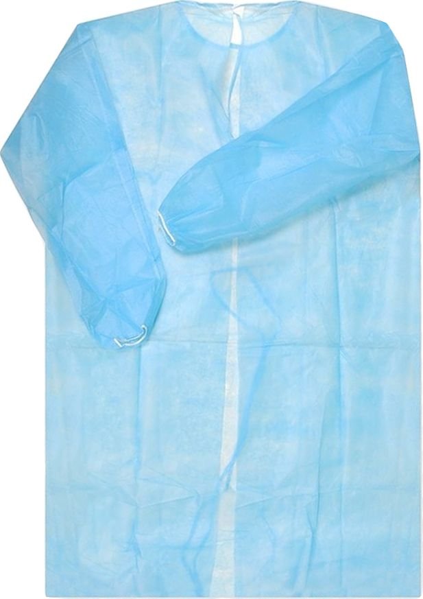 

Медицинская экипировка Snablines завязки на спине рукав на резинке 140см (10 шт, голубой)