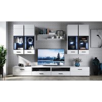 Тумба Империал Йорк 1д1ящ ЛВ (белый жемчуг-белый глянец)