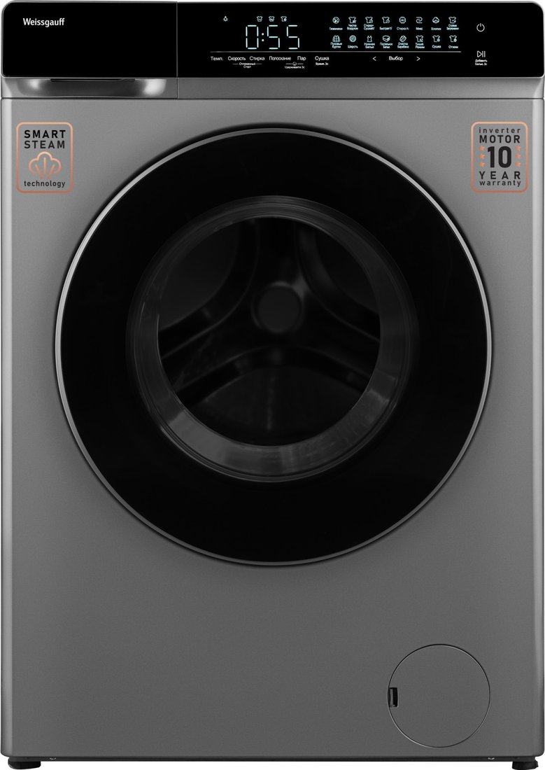 

Стирально-сушильная машина Weissgauff WMD 888 Touch Inverter Steam Silver