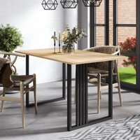 Кухонный стол Mio Tesoro Laim 120x70 (дуб сонома/черный)