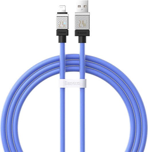 

Кабель Baseus CoolPlay Series Fast Charging Data Cable 2.4A USB Type-A - Lightning (1 м, синий)