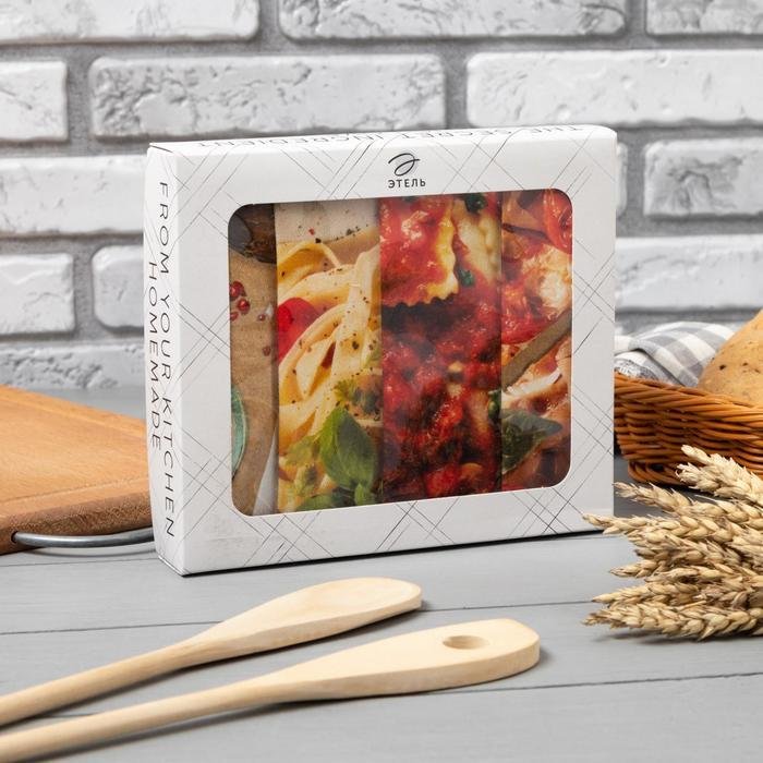 

Набор полотенец Этель Italian food 4 шт 6853369 (разноцветный)