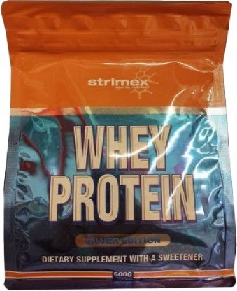 

Протеин сывороточный (концентрат) Strimex Whey Protein Silver Edition (500 г, клубника-банан)
