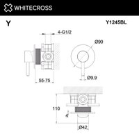 Смеситель Whitecross Y Y1245BL (черный матовый)