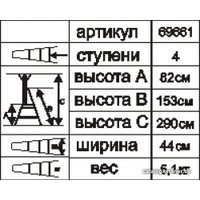 Лестница-стремянка Энкор 69661 (5 ступени)