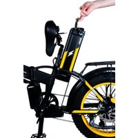 Электровелосипед Minako F10 Dual PRO 2025 (черный/желтый)