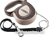 Поводок-рулетка Ferplast Flippy Controller Cord M 75052039 (коричневый/серый)