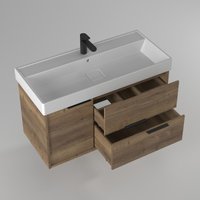  Briz Тумба с умывальником Тесо 100 243 03-20100-17 00 ВЕЛ (дуб веллингтон табак)