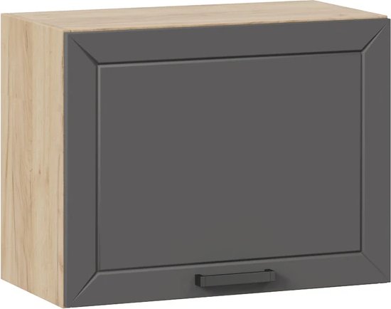 

Шкаф навесной Трия Лорас 1ВВ6Г с одной откидной дверью (дуб крафт золотой/холст вулкан)