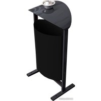 Уличная урна BZT DumH04 (черный, c пепельницей)