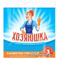 Салфетка хозяйственная Хозяюшка губчатые (3 шт)