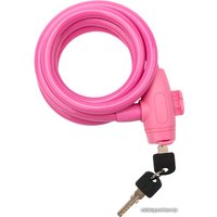 Тросовый велосипедный замок Rexant 79-0314 150 см (розовый)