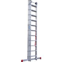 Лестница-стремянка Новая высота NV 523 трёхсекционная индустриальная 3x11 ступеней