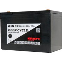 Тяговый аккумулятор KRAFT 12V-105Ah(C20) L+ (105 А·ч)