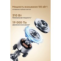 Пылесос Dreame Cordless Vacuum Cleaner R10s Essential Aqua VRV65F (евровилка, белый)