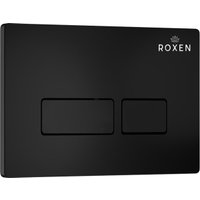 Унитаз подвесной Roxen Cube One Rimless 6 в 1 StounFix Dual Fresh 579341 (кнопка: черный матовый)