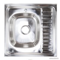 Кухонная мойка AKS Накладная 60x60 левая (полированная)