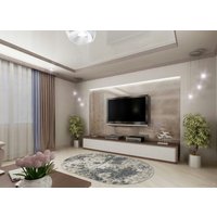 Ковер для жилой комнаты Merinos Cuba F269-OVAL-BLUE (1х2)