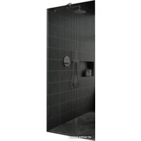 Душевая стенка MaybahGlass 195x79 MGD-698-5у (графитовое стекло/хром матовый)