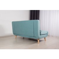 Диван DiArt Элли 1400 (велюр Selfie aquamarine/ножки светлые)