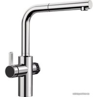 Смеситель Blanco Evol-S Volume с дозатором воды (рычаг слева, хром)